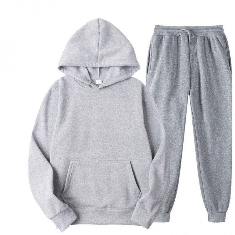 Men's Hoodie and Joggers Set in Light Grey