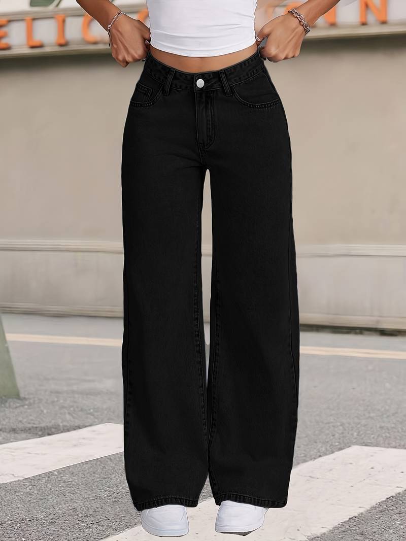 Women's High Waist Wide Leg Trousers
