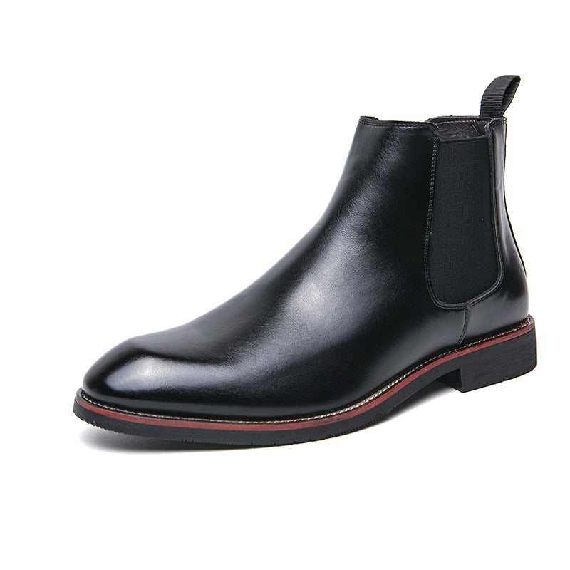 Men's Fleece Lined Chelsea Boots in Black (Style 2)