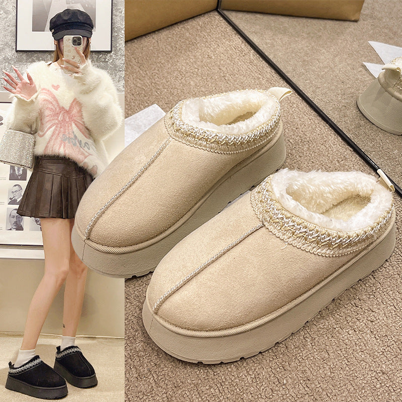 Women's Faux Fur Lined Slipper Boots