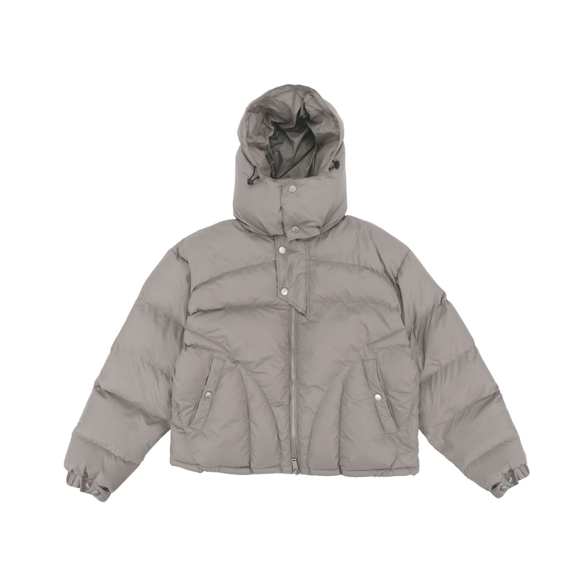 Men's Faux Fur Trim Hooded Puffer Jacket — view 5