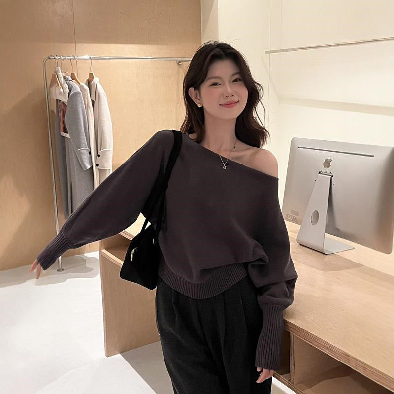 Women's Off Shoulder Knit Top