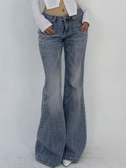 Women's Vintage Wash Flared Jeans — view 2