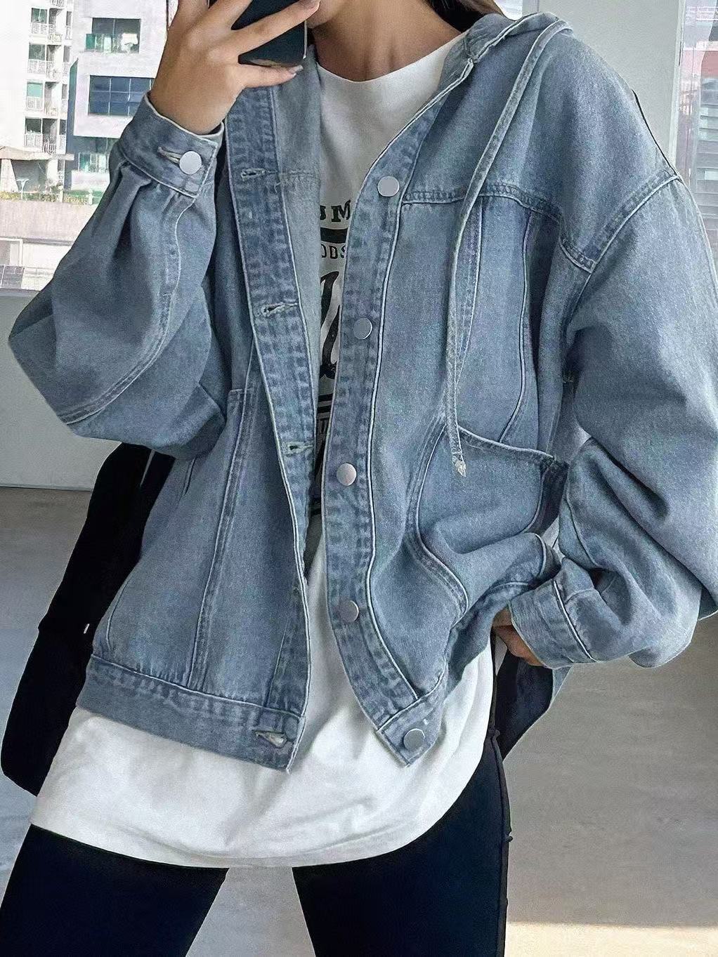 Women's Hooded Denim Jacket — view 2