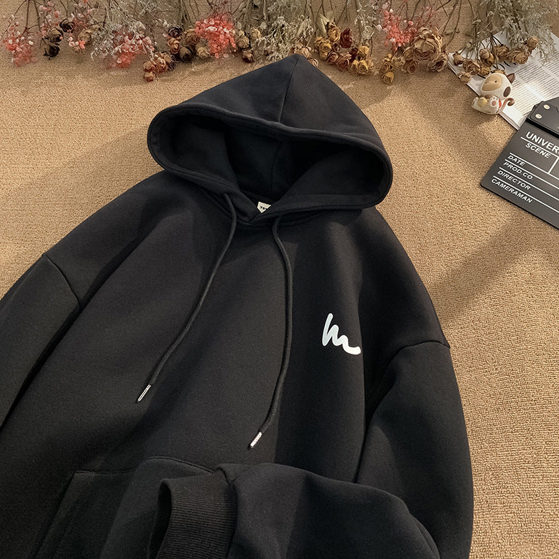 Men's Fleece Lined Hoodie in Black