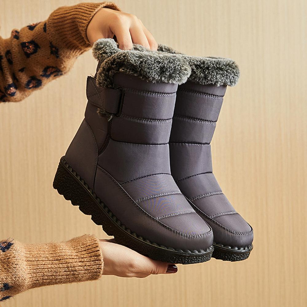 Women's Waterproof Snow Boots in Grey