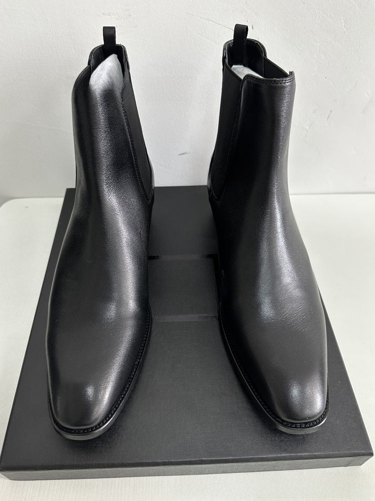 Men's Suede Chelsea Boots in Black
