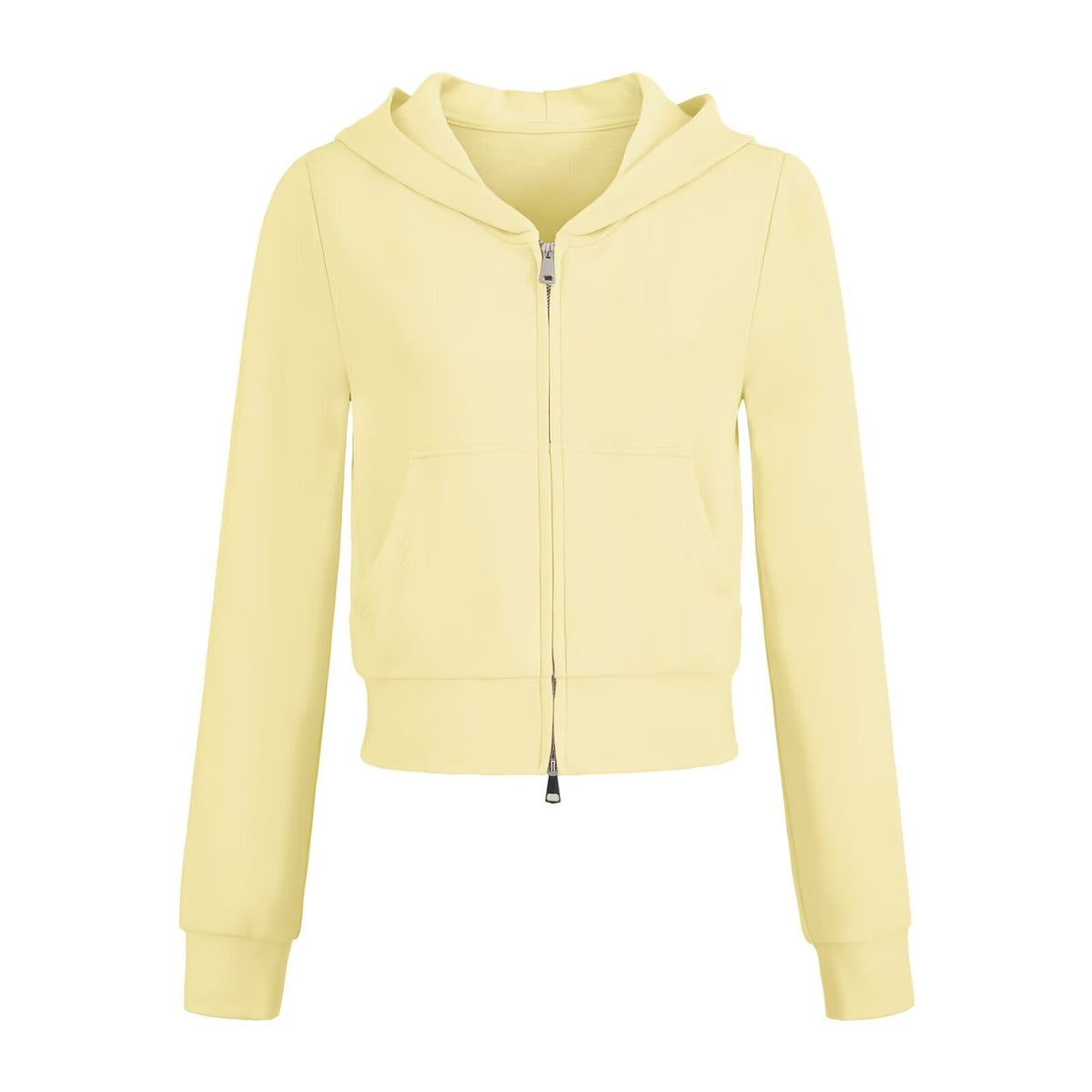 Women's Zip Hoodie and Joggers — Hoodie in Yellow