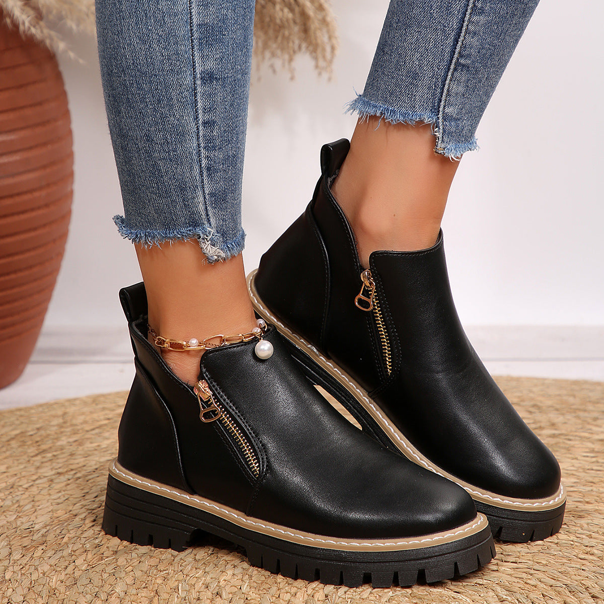 Women's Chunky Sole Ankle Boots — view 3