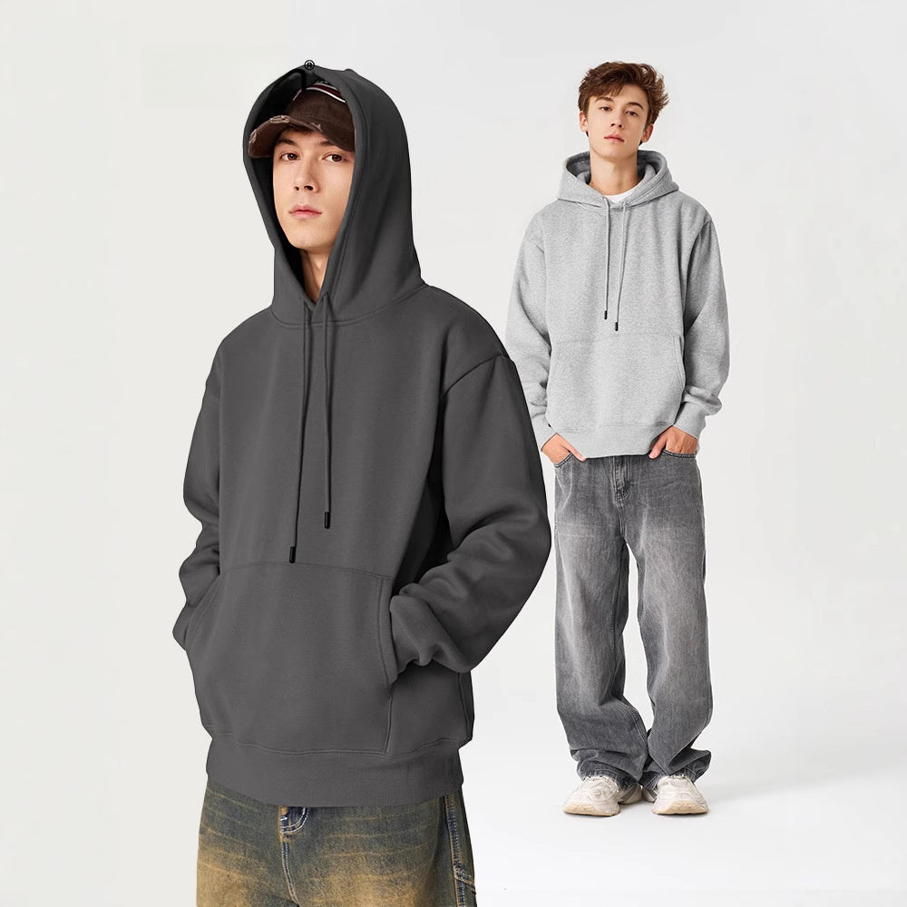 Men's Heavyweight Fleece Hoodie in Grey