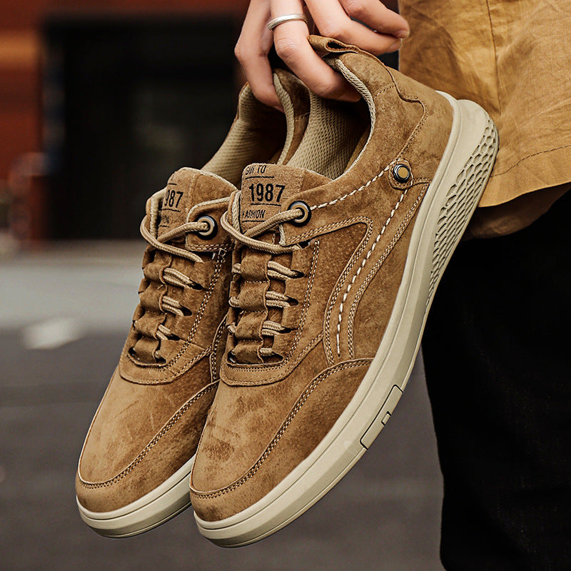 Men's Cowhide Leather Trainers — view 3