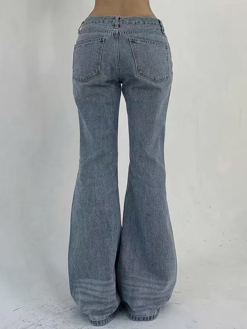 Women's Vintage Wash Flared Jeans — view 3