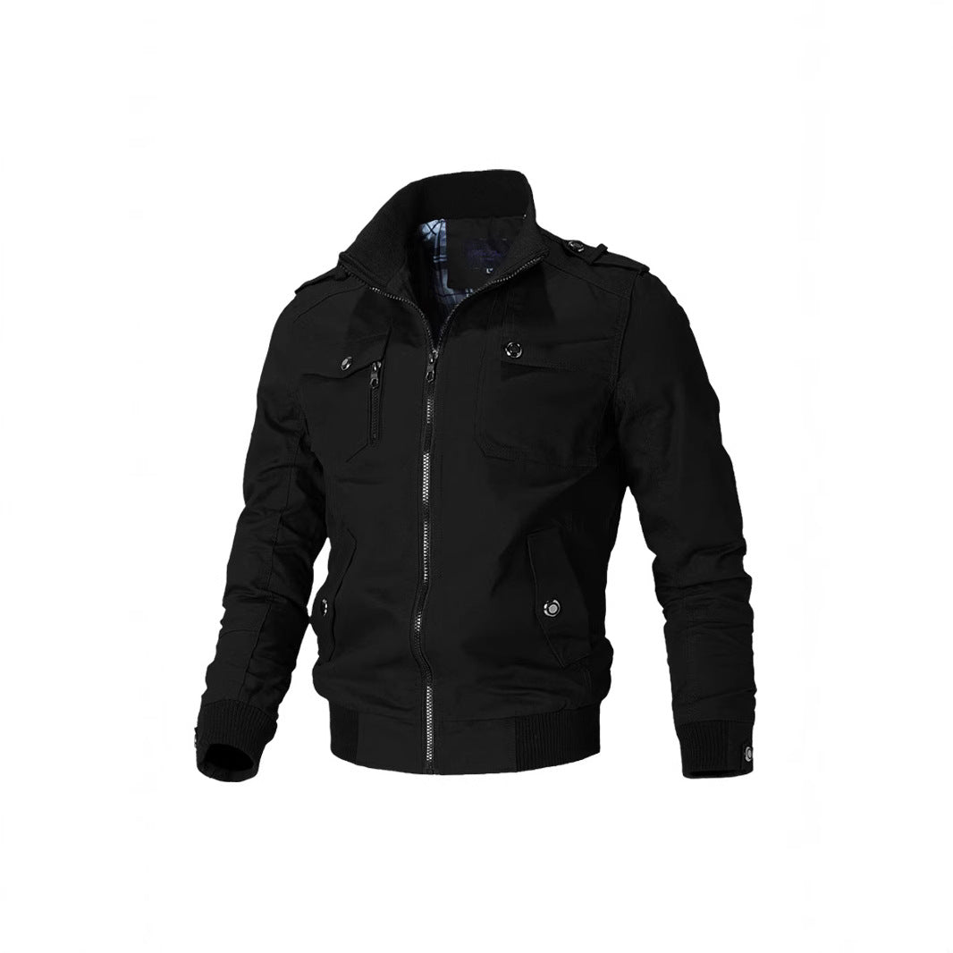 Men's Bomber Jacket in Black — view 5