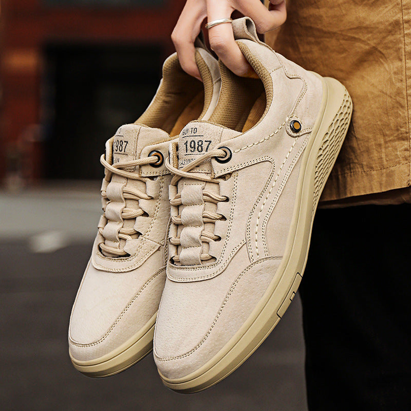 Men's Cowhide Leather Trainers — view 4