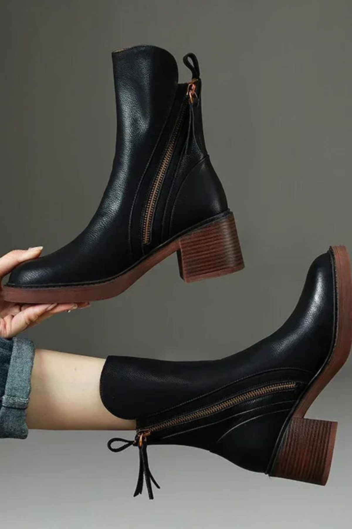 Women's Ankle Boots in Black — view 2