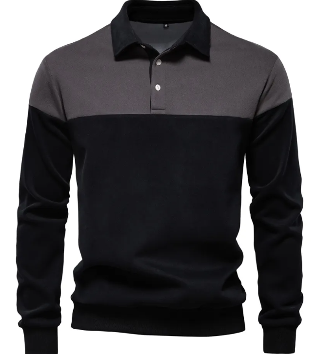 Men's Rugby Shirt in Black