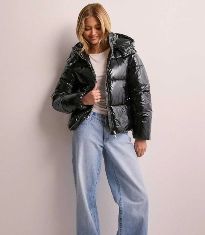 Women's Glossy Puffer Jacket