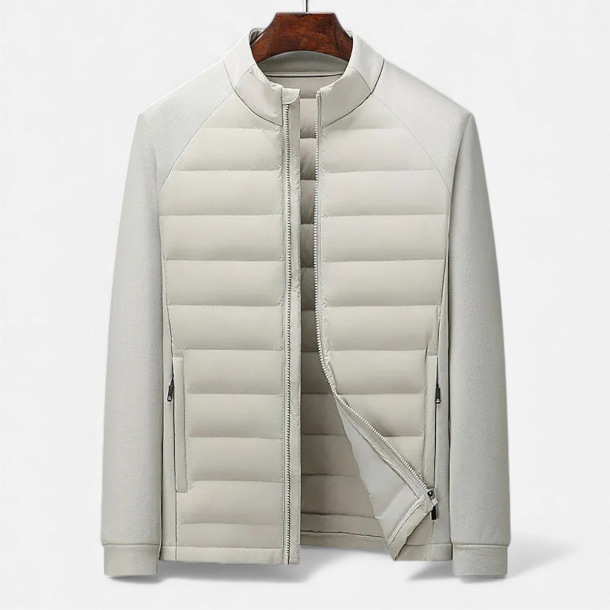 Men's Insulated Quilted Puffer Jacket | Stylish High-Neck Winter Coat 3