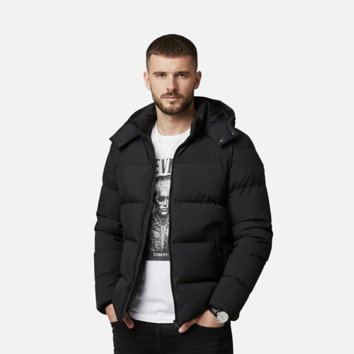 Women's Insulated Quilted Puffer Jacket | Stylish Hooded Winter Coat 1
