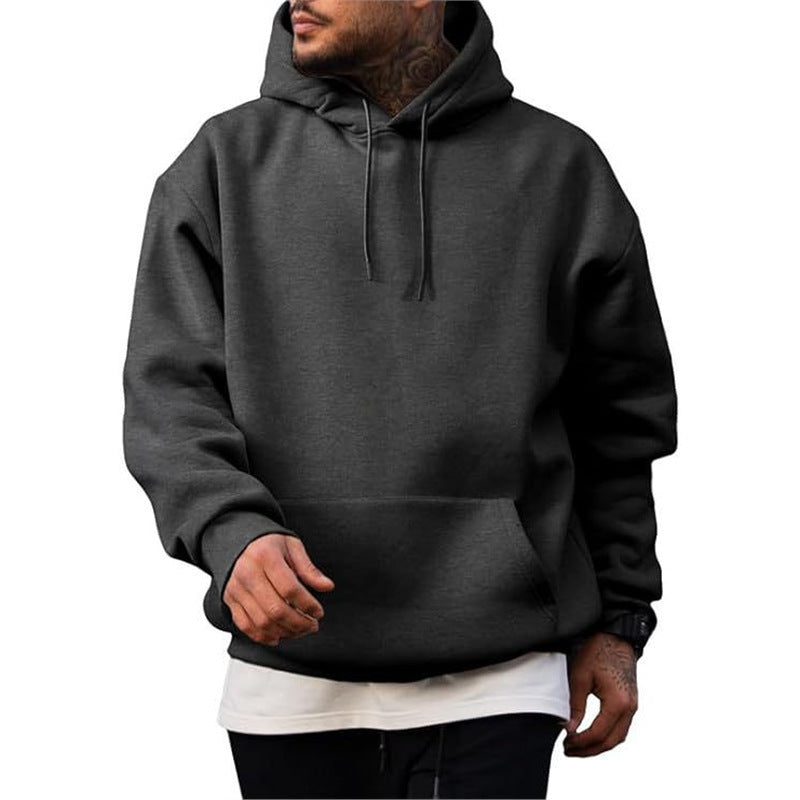 Men's Classic Pullover Hoodie in Black