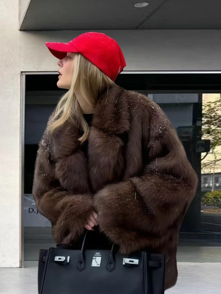 Women's Longline Faux Fur Coat — view 2