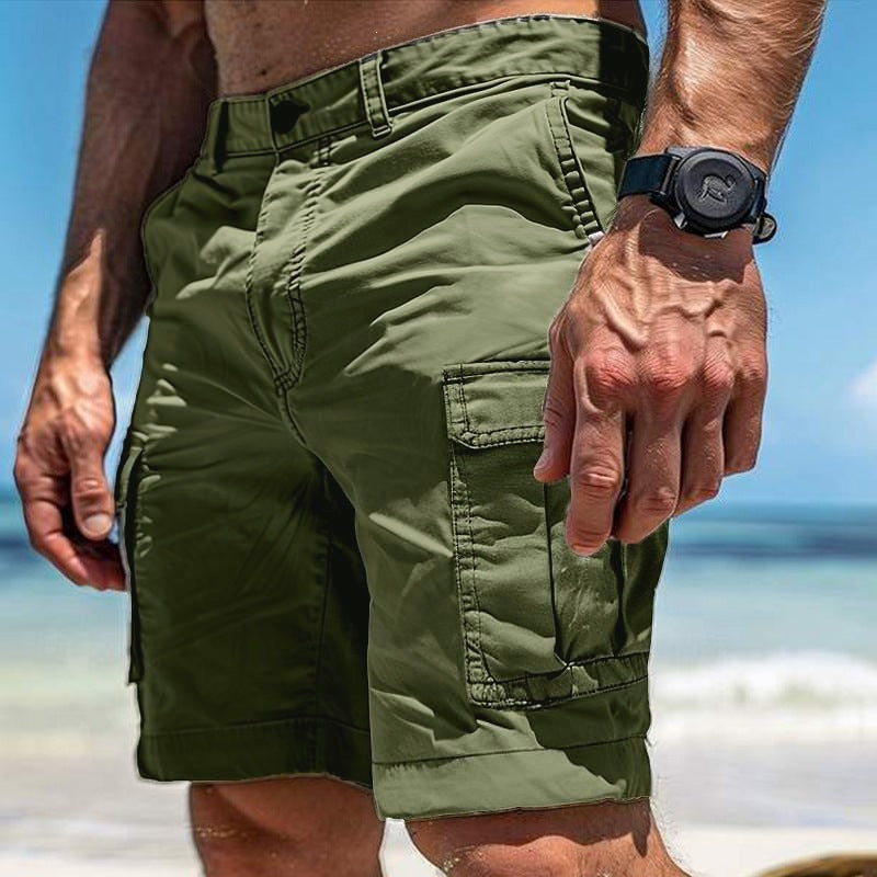 Men's Cargo Shorts in Army Green