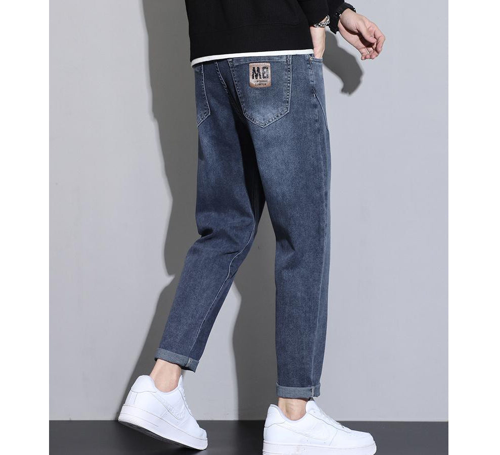 Men's Straight Leg Stretch Jeans in Blue