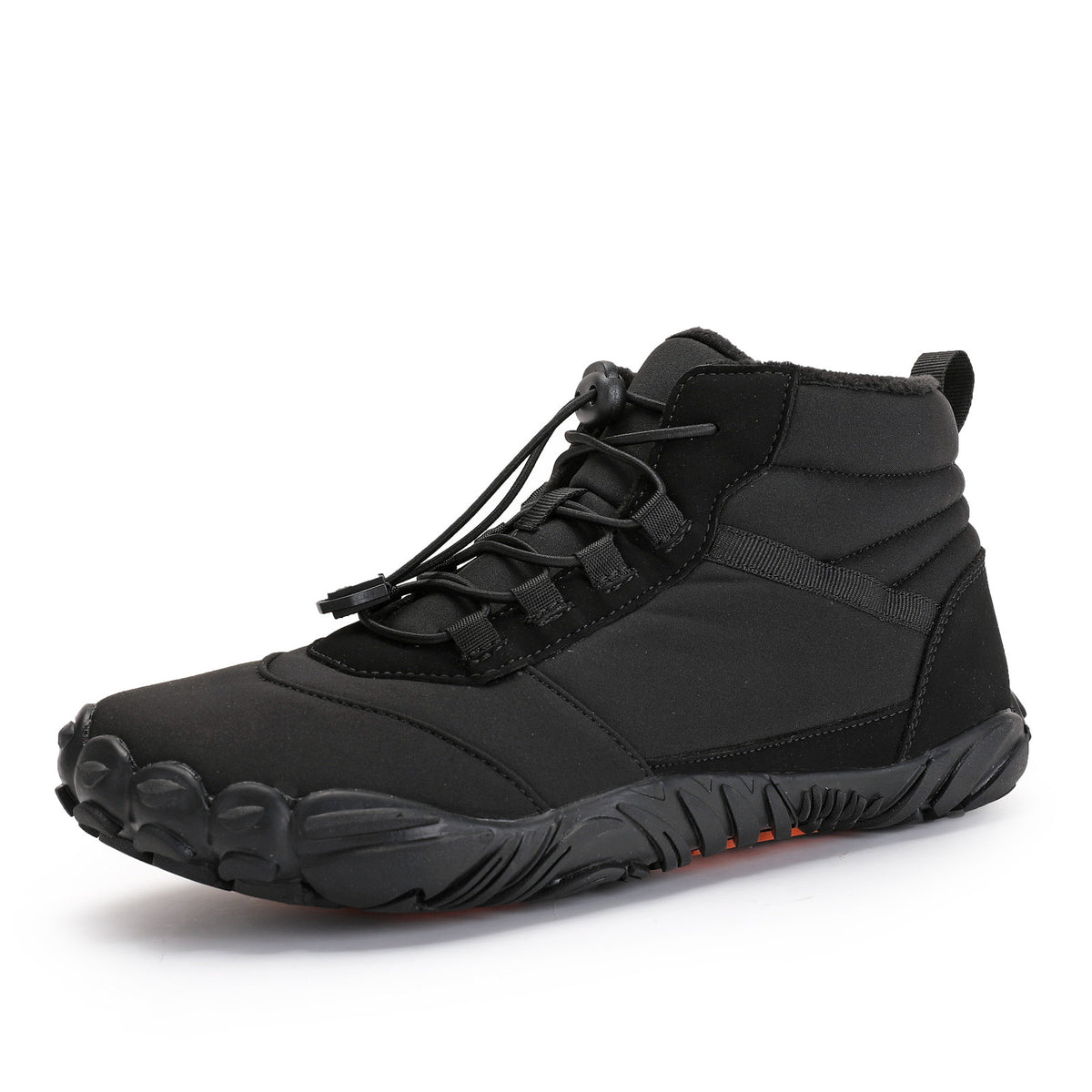 Men's Waterproof High Top Snow Boots in Black