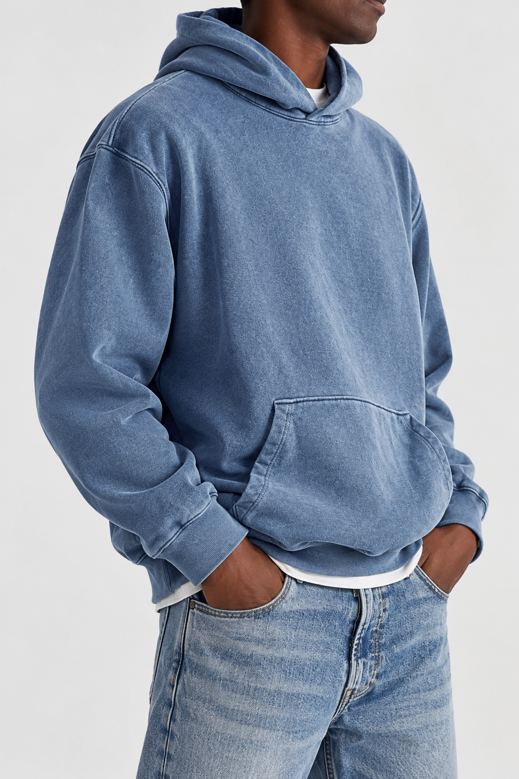 Men's Cotton Blend Hooded Jacket | Casual Oversized Urban Hoodie | Comfortable Fall/Winter Style