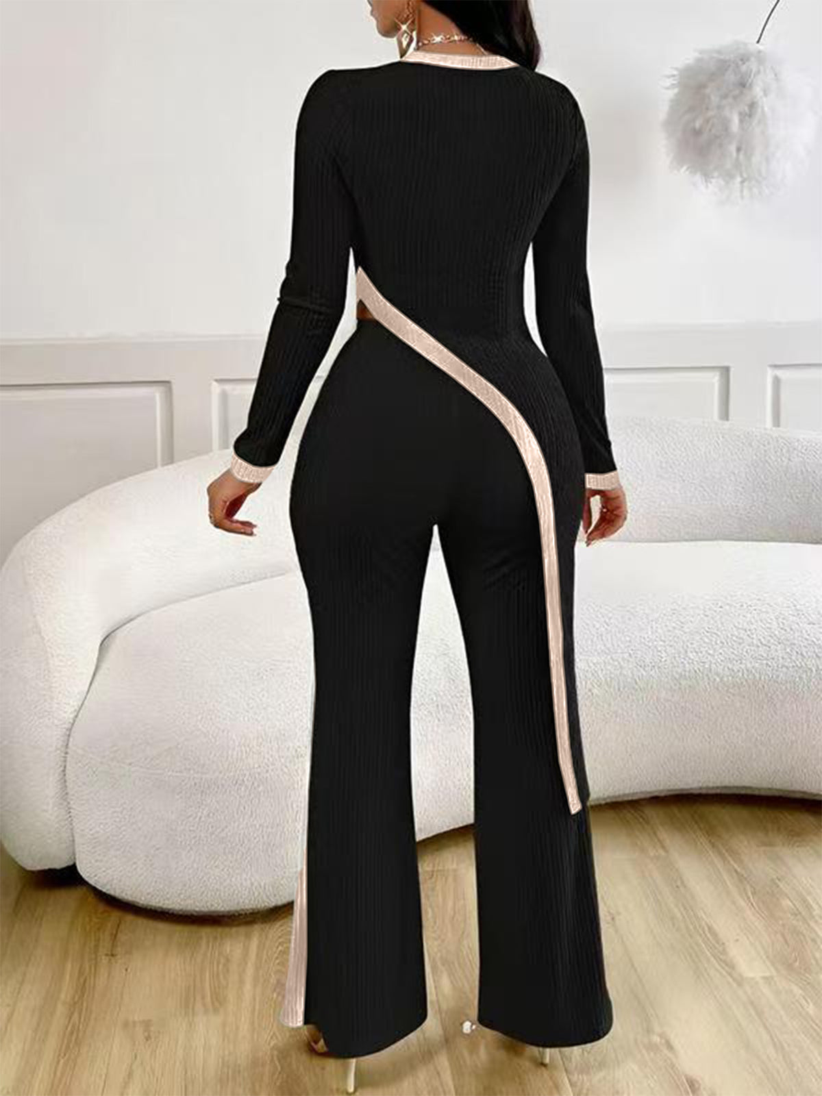 Women's Contrast Stripe Two Piece Set — view 2