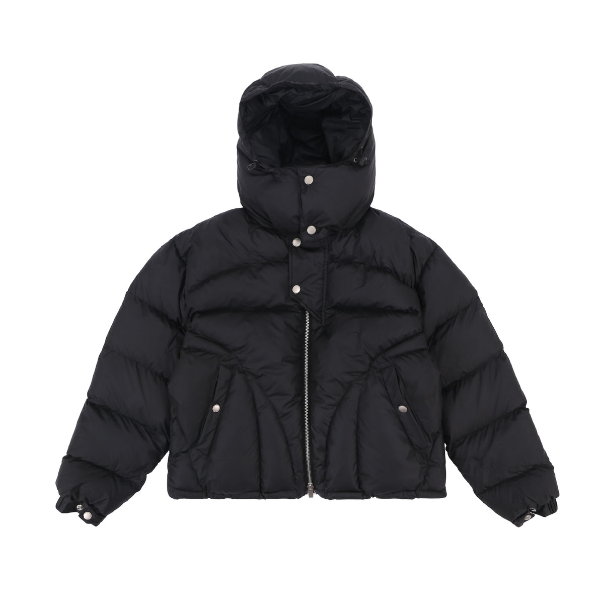 Men's Faux Fur Trim Hooded Puffer Jacket — view 4