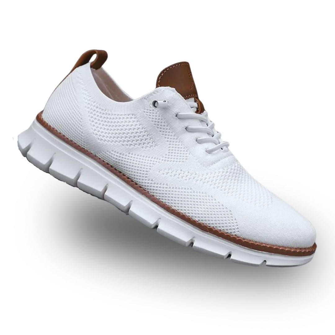 Men's Cushioned Walking Trainers in White